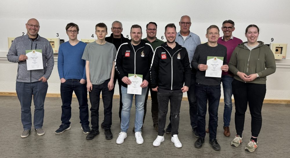 Abschluss Hildesheimer Rose 2025/26 Luftgewehr offene Klasse Gruppe 3