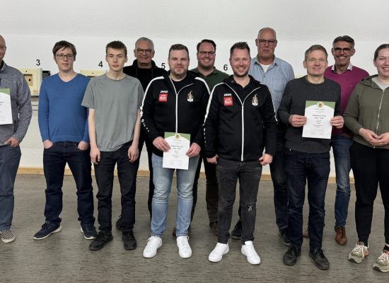 Abschluss Hildesheimer Rose 2025/26 Luftgewehr offene Klasse Gruppe 3