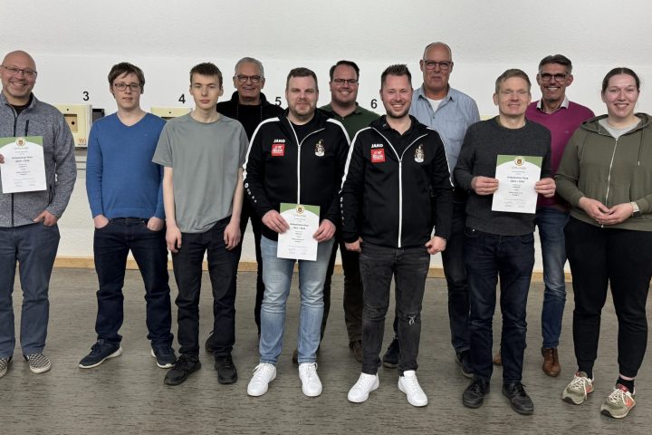 Abschluss Hildesheimer Rose 2025/26 Luftgewehr offene Klasse Gruppe 3