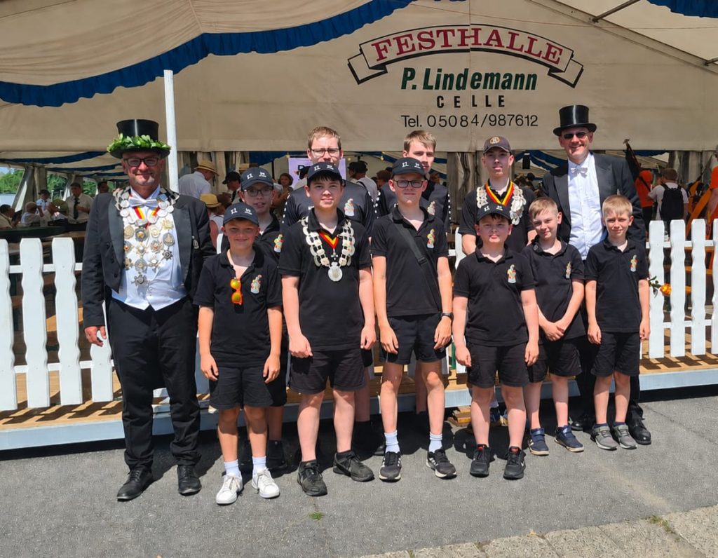 Jugendgruppe auf dem Hildesheimer Schützenfest